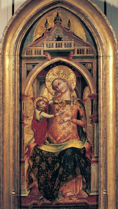 Die Jungfrau und das Kind, 1372 von Lorenzo Veneziano